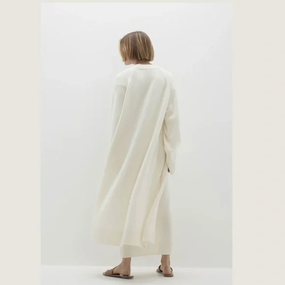 Naked Cashmere Makena Longline Ecru White Cashmere Cardigan, Size M - Picture 10 of 16